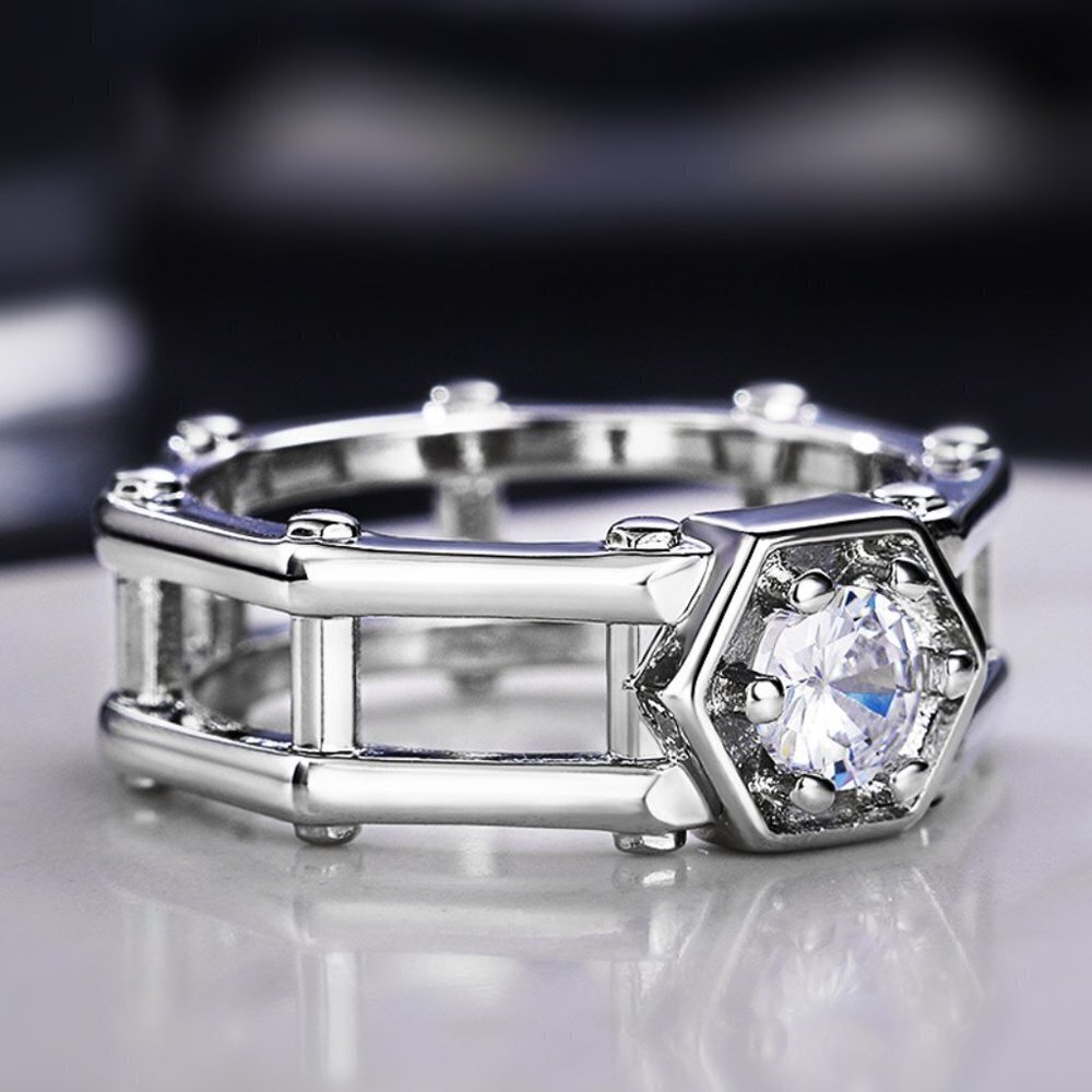 🔥Hollow Band Dainty Round Mujer Refine Fashion Rings for Women/Man,MARR9065